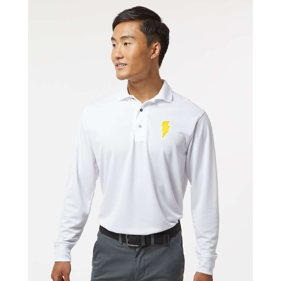 Men's Black Adam Paragon Prescott Long Sleeve Polo