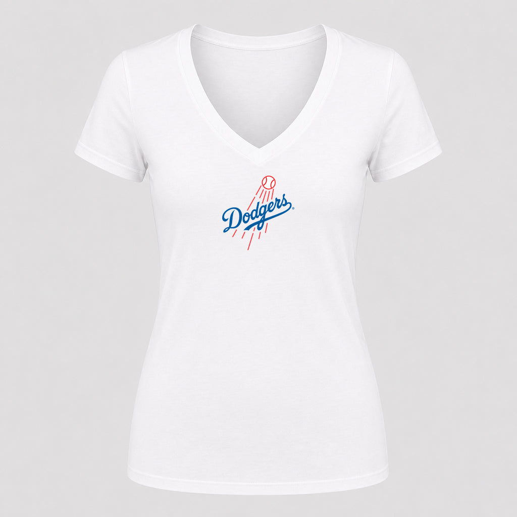 Women's Los Angeles Dodgers V-Neck T-Shirt