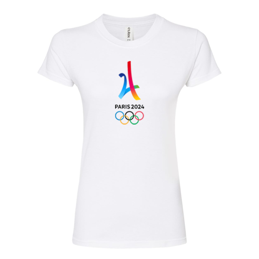 Women's Paris 2024 Olympics Round Neck T-Shirt