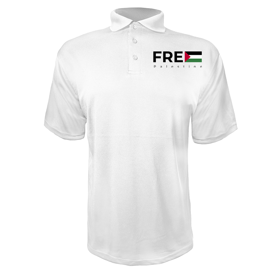 Men's Free Palestine Polyester Polos