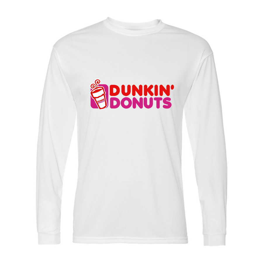 Men's Dunkin Donuts  Polyester Long Sleeve T-Shirt