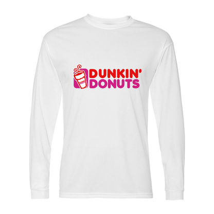 Men's Dunkin Donuts  Polyester Long Sleeve T-Shirt