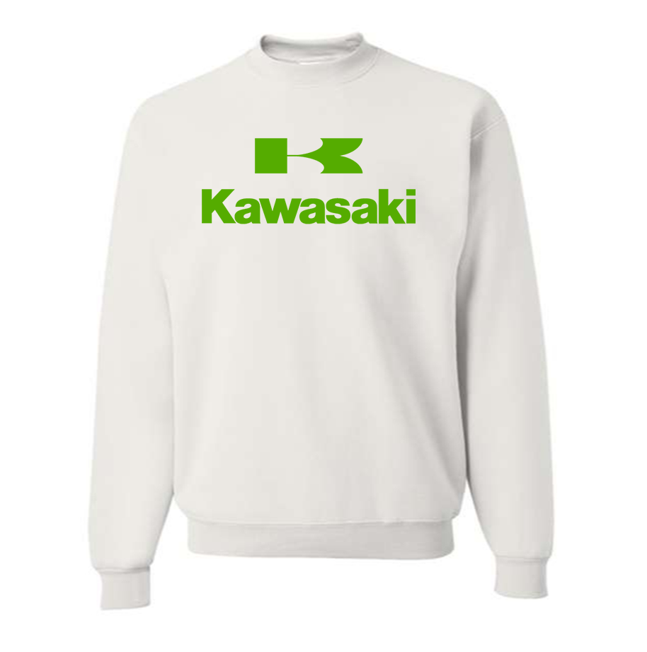 Men's Kawasaki Bike Motorcycle Crewneck Sweatshirt