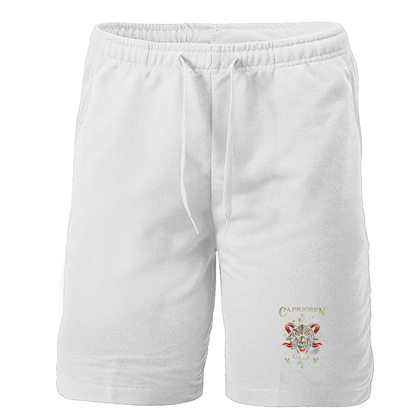 Men's Capricorn Zodiac Athletic Fleece Shorts