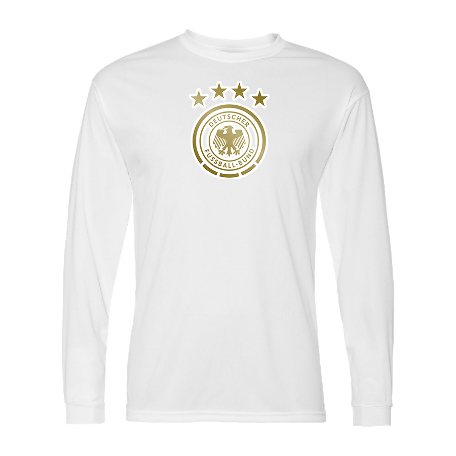 Men's Germany soccer Polyester Long Sleeve T-Shirt