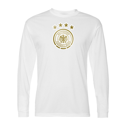 Men's Germany soccer Polyester Long Sleeve T-Shirt