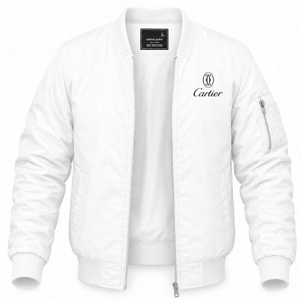 Men's Cartier Lightweight Bomber Jacket Windbreaker Softshell Varsity Jacket Coat