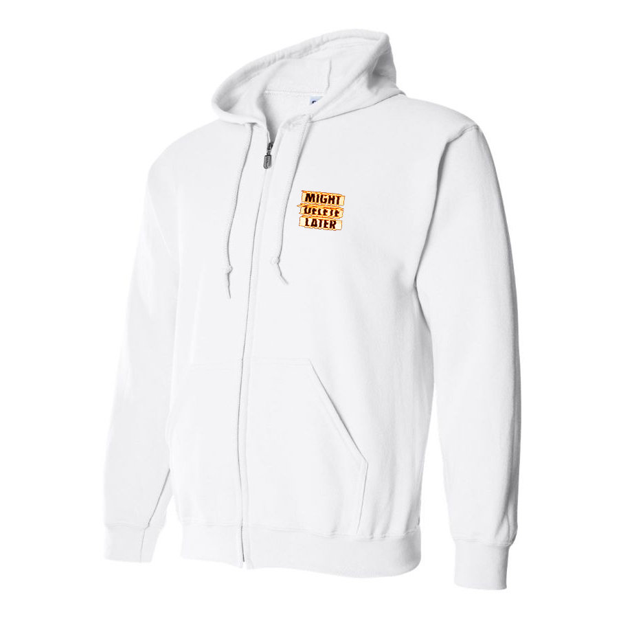 Men's Might Delete Later - J Cole Zipper Hoodie