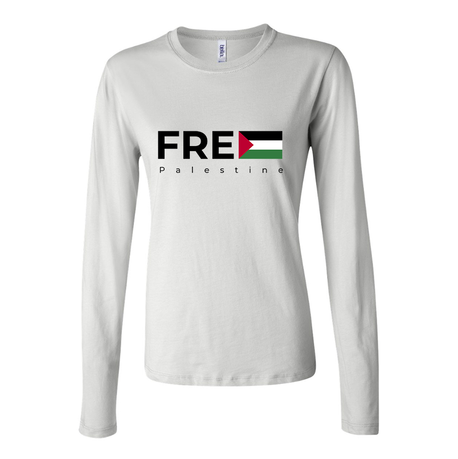 Women's Free Palestine Long Sleeve T-Shirt