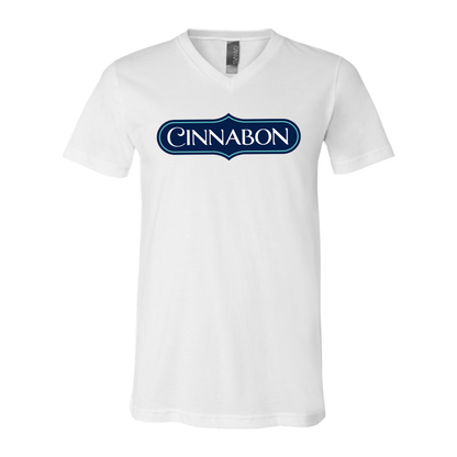 Men's Cinnabon  BELLA  CANVAS  Jersey V-Neck Tee