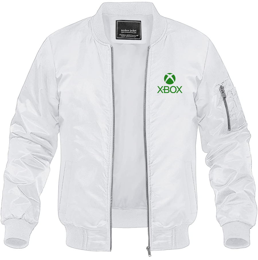 Men's X Box Gaming Lightweight Bomber Jacket Windbreaker Softshell Varsity Jacket