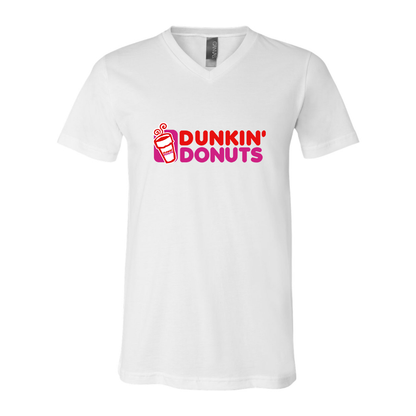 Men's Dunkin Donuts BELLA  CANVAS  Jersey V-Neck Tee