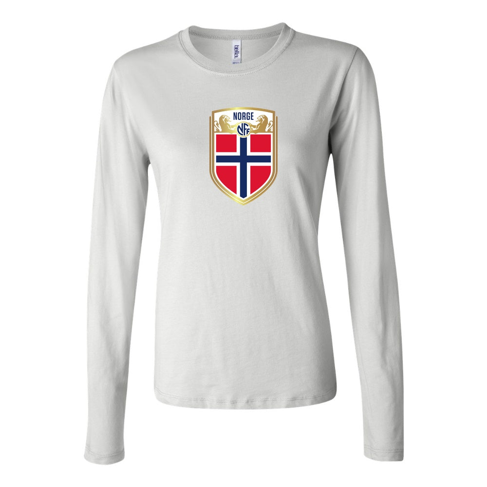 Women's Norway Soccer Long Sleeve T-Shirt