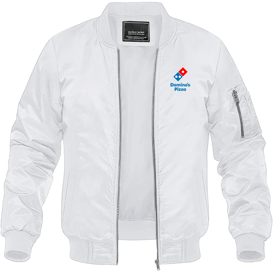 Men's Domino's Pizza Lightweight Bomber Jacket Windbreaker Softshell Varsity Jacket