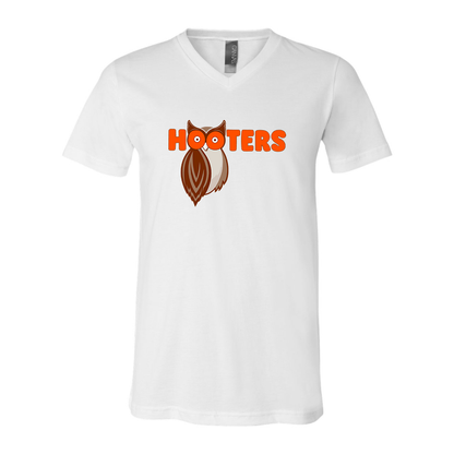 Men's Hooters BELLA  CANVAS  Jersey V-Neck Tee