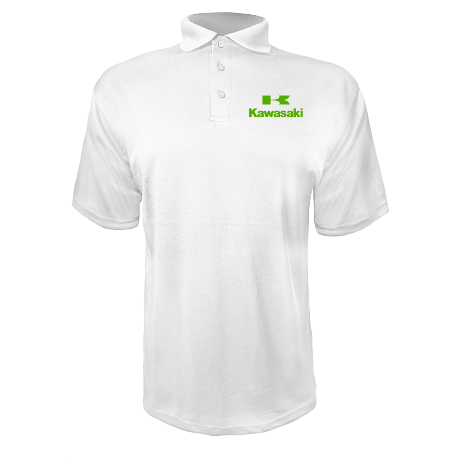 Men's Kawasaki Bike Motorcycle Polyester Polos