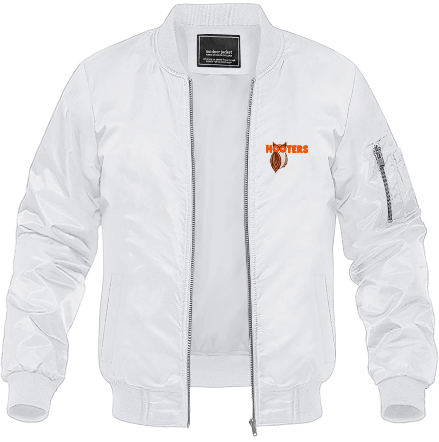 Men's Hooters Lightweight Bomber Jacket Windbreaker Softshell Varsity Jacket