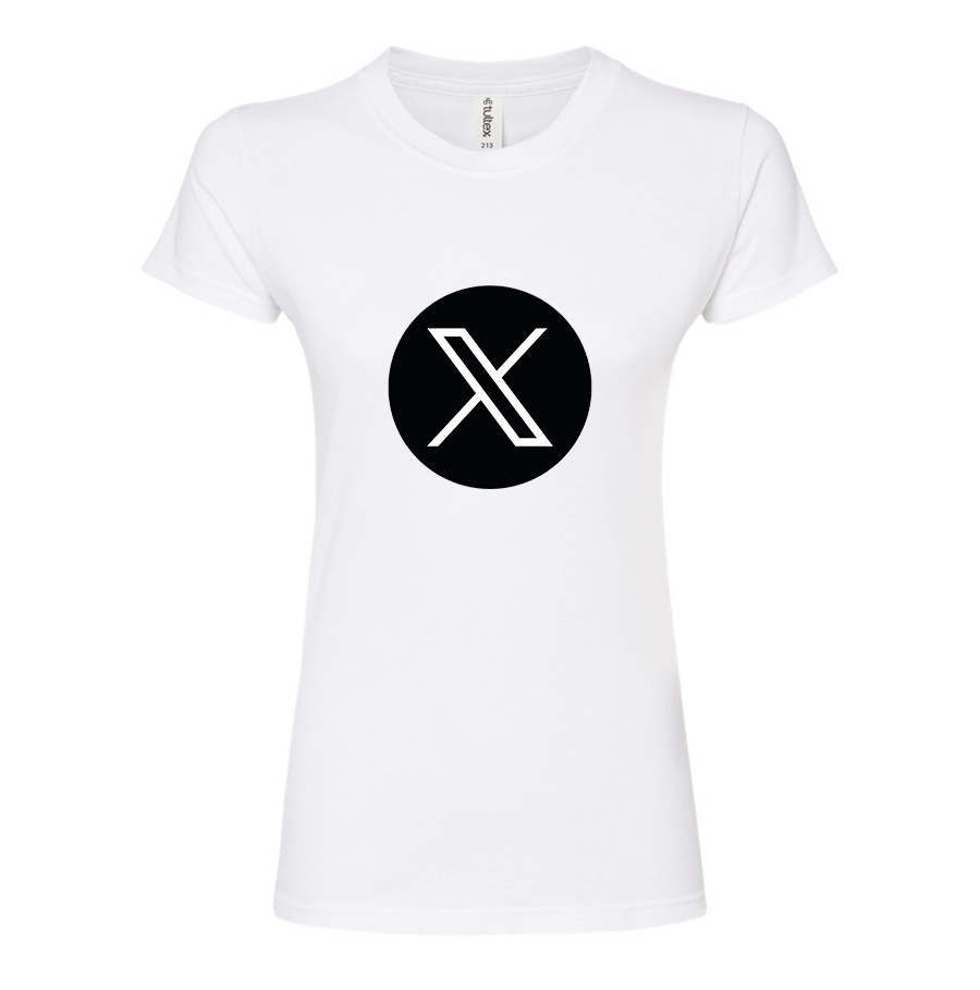 Women's Twitter X Round Neck T-Shirt
