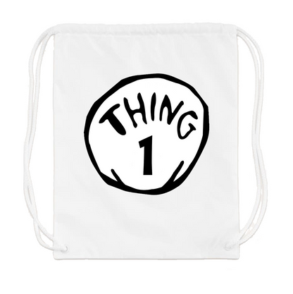 Dr. Suess Thing 1 Drawstring Bag