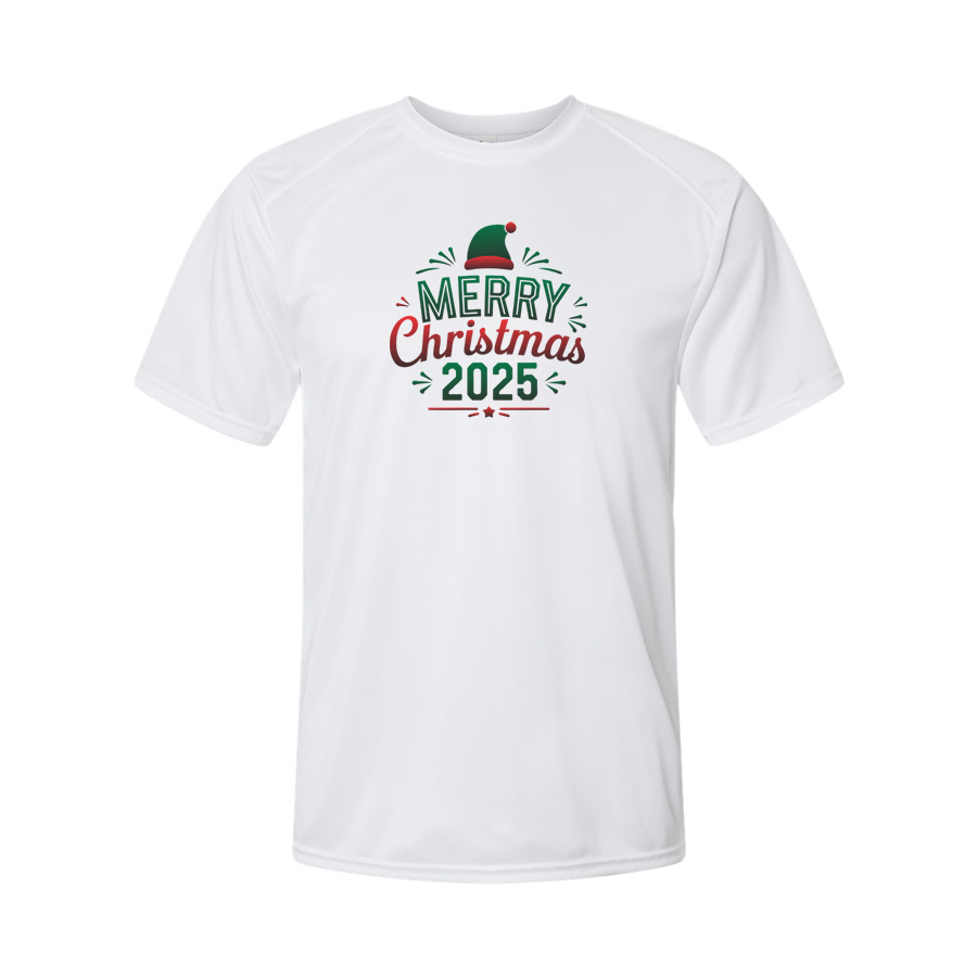 Youth's Merry Christmas 2025 Performance T-Shirt