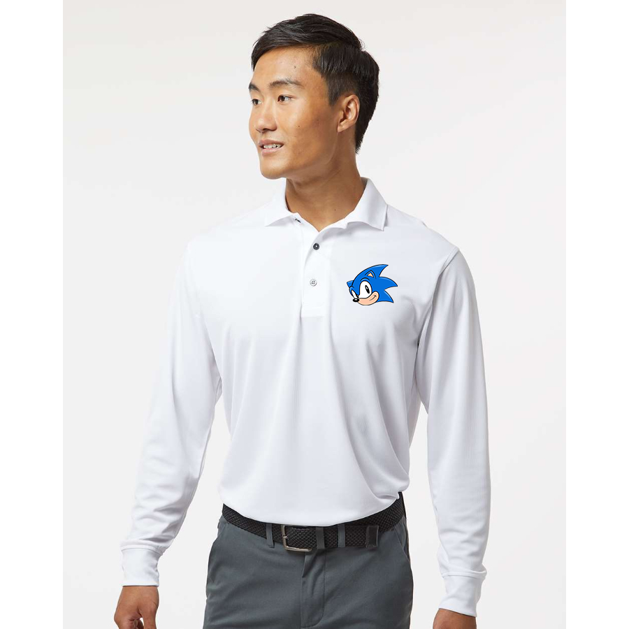 Men'sSonic the Hedgehog Paragon Prescott Long Sleeve Polo