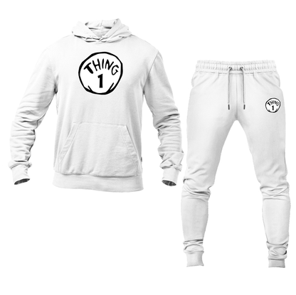 Men's Dr. Suess Thing 1 Hoodie and Joggers Set