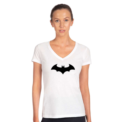 Women's Batman Next Level Ideal V-Neck T-Shirt