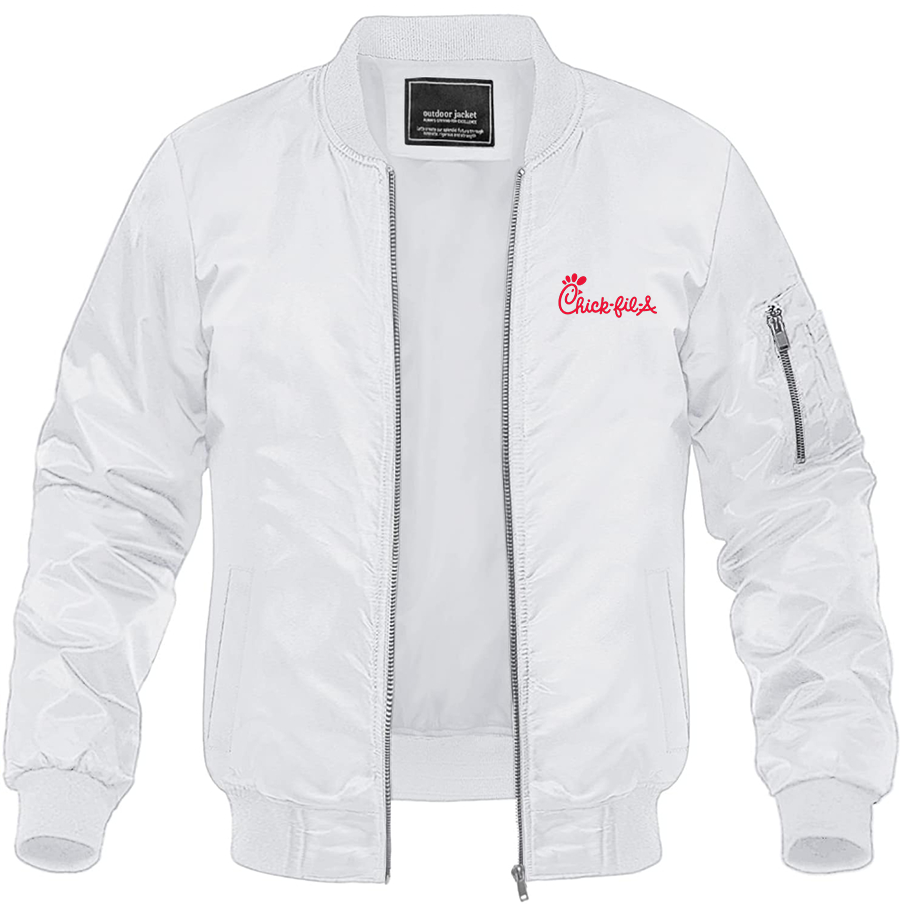 Men's Chick-fil-A Lightweight Bomber Jacket Windbreaker Softshell Varsity Jacket