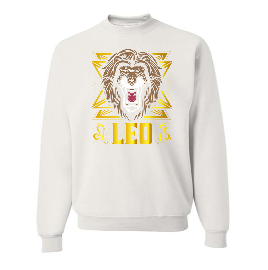 Men's Leo Zodiac Sign Crewneck Sweatshirt