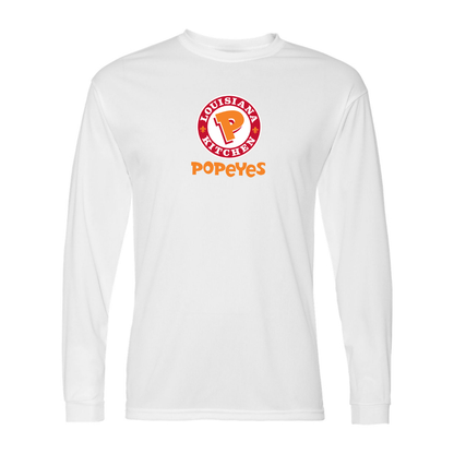 Men's Popeyes Louisiana Kitchen Polyester Long Sleeve T-Shirt