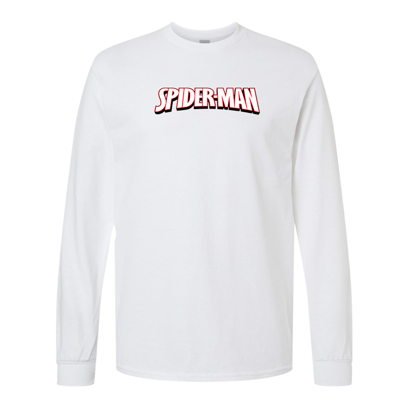Men's Spider Man Gildan Heavy Cotton Long Sleeve T-Shirt