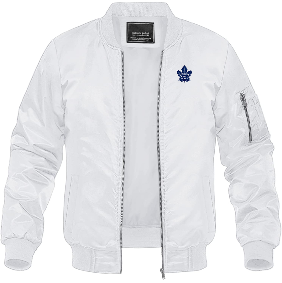 Men's NHL - Toronto Maple Leaf Lightweight Bomber Jacket Windbreaker Softshell Varsity Jacket