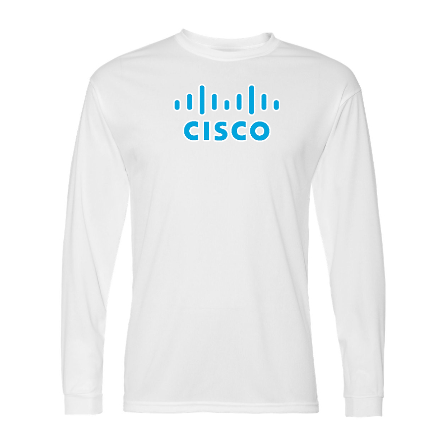 Men's Cisco Polyester Long Sleeve T-Shirt