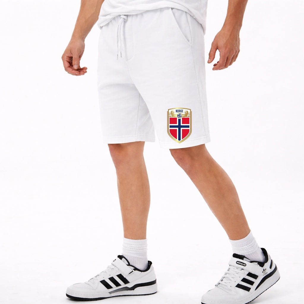 Men's Norway Soccer Fleece Cotton Shorts