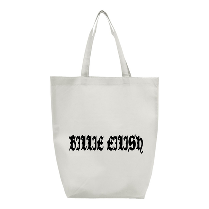 Billie Eilish Q-Tees  Non-Woven Gusset Bottom Tote