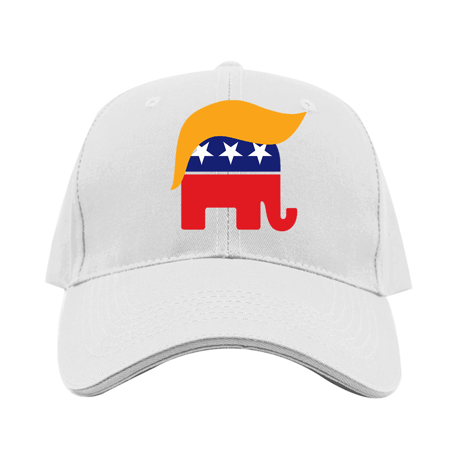 Donald Trump Hair Elephant Dad Baseball Cap Hat