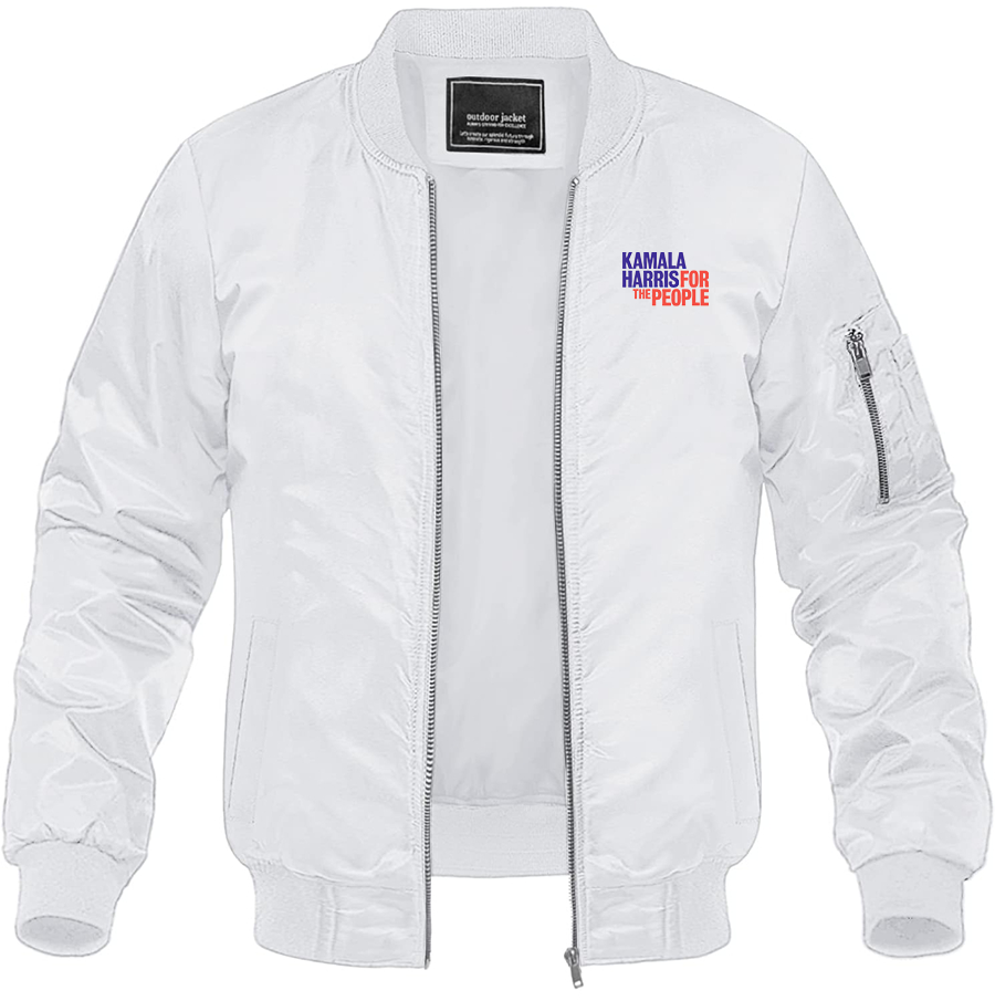 Men's Kamal Harris For The People 2025 Lightweight Bomber Jacket Windbreaker Softshell Varsity Jacket