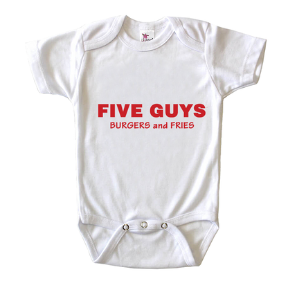 Five Guys Baby Romper Onesie