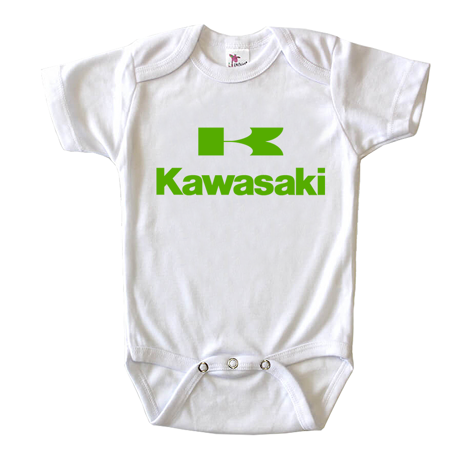 Kawasaki Bike Motorcycle Baby Romper Onesie