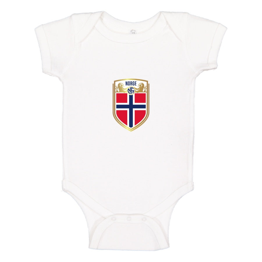 Norway Soccer Baby Romper Onesie