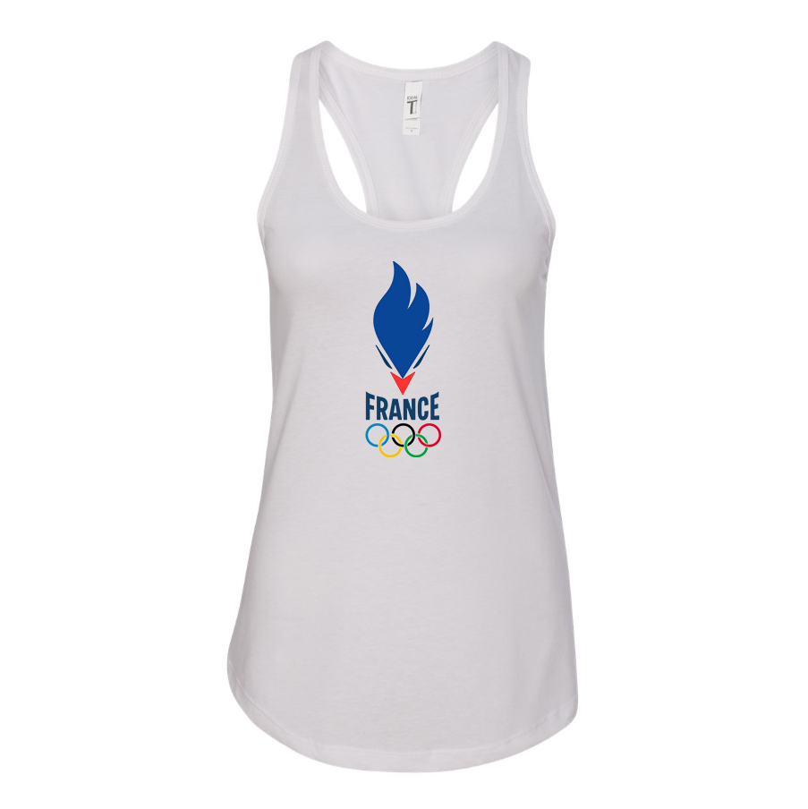 Women's France Olympia 2024 Racerback Tank Top