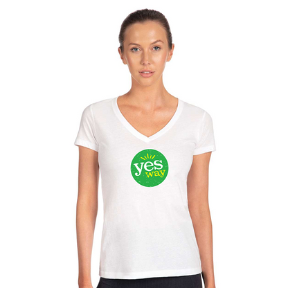 Women's Yes Way  Next Level Ideal V-Neck T-Shirt