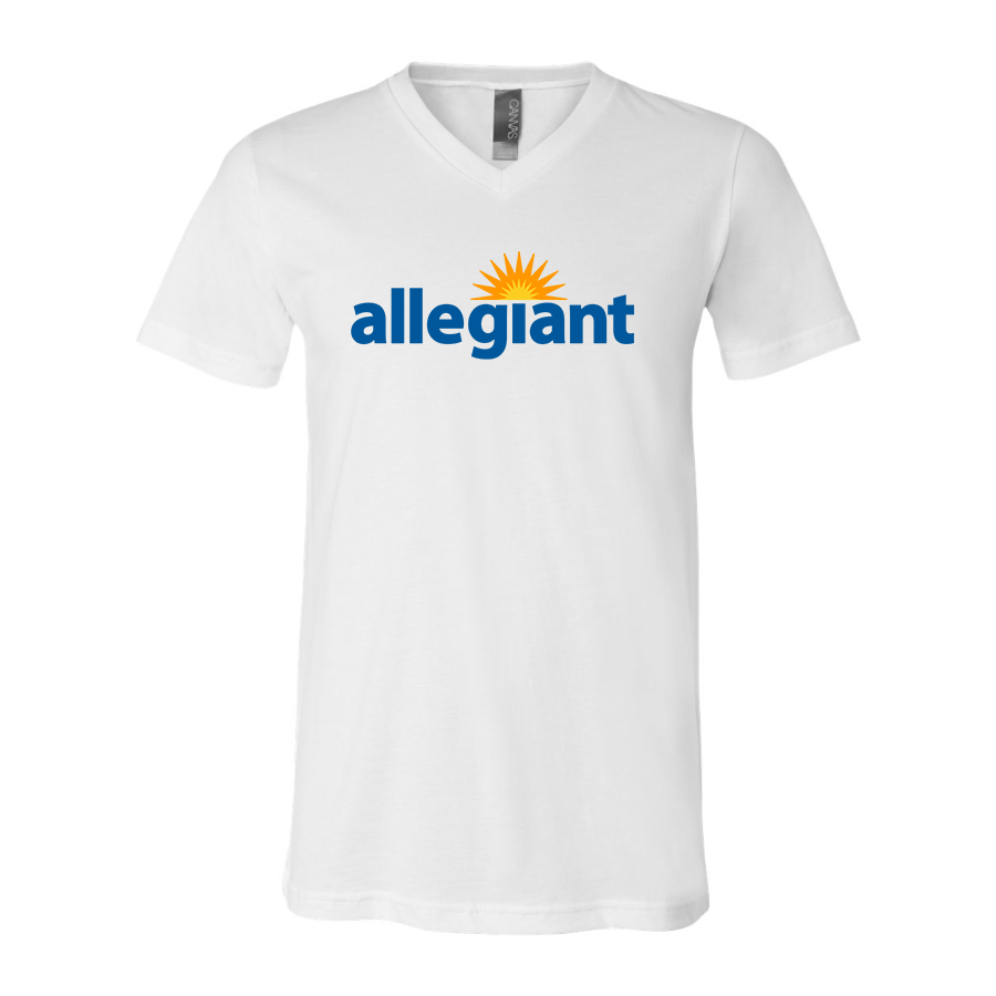 Men's Allegiant Air BELLA  CANVAS  Jersey V-Neck Tee