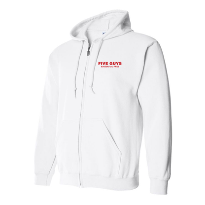 Men's Five Guys  Zipper Hoodie