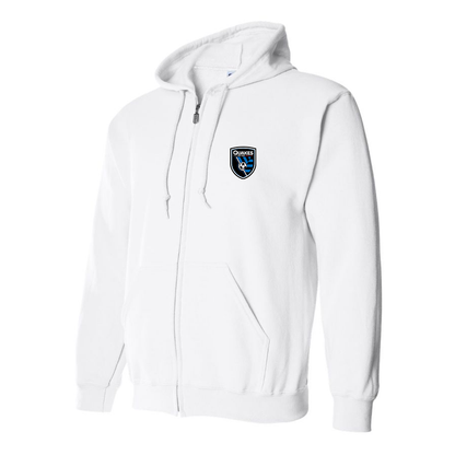 Men's San Joke Earthquakes Zipper Hoodie