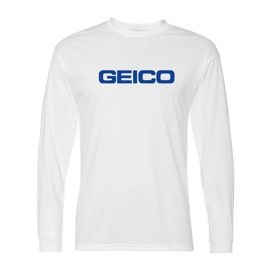 Men's Geico  Polyester Long Sleeve T-Shirt