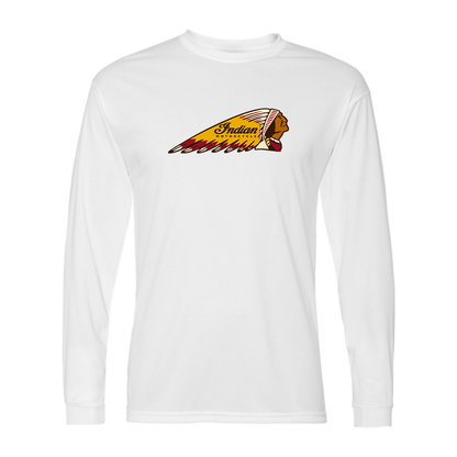 Men's Indian Motorcycle Polyester Long Sleeve T-Shirt