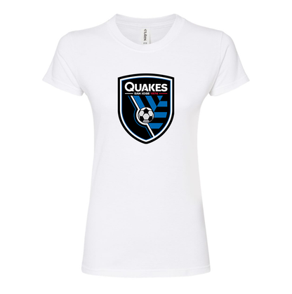 Women's San Joke Earthquakes Round Neck T-Shirt