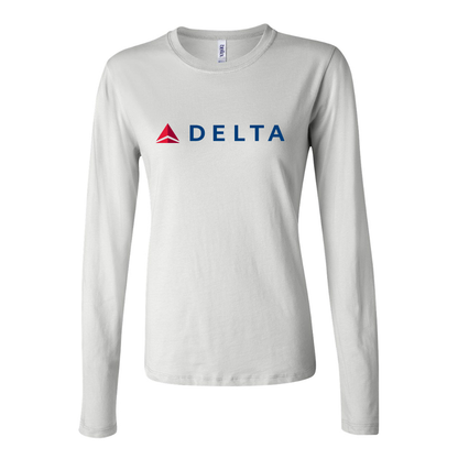 Women's Delta Airlines Long Sleeve T-Shirt