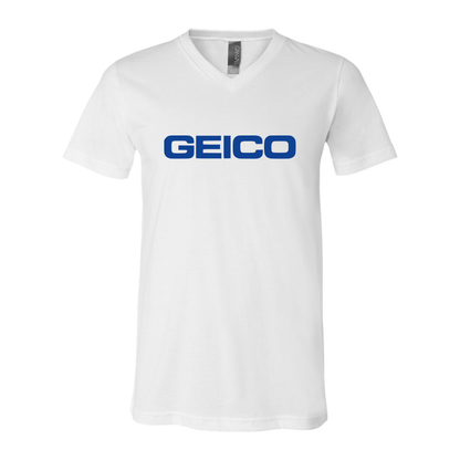 Men's Geico  BELLA  CANVAS  Jersey V-Neck Tee